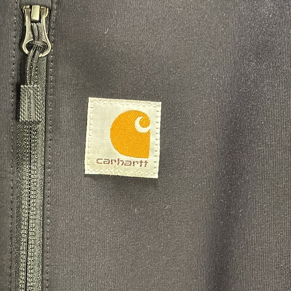 Carhartt Men’s Black Zip Up Rain Defender Jacket W/ Front Zipper Pockets - Picture 5 of 10